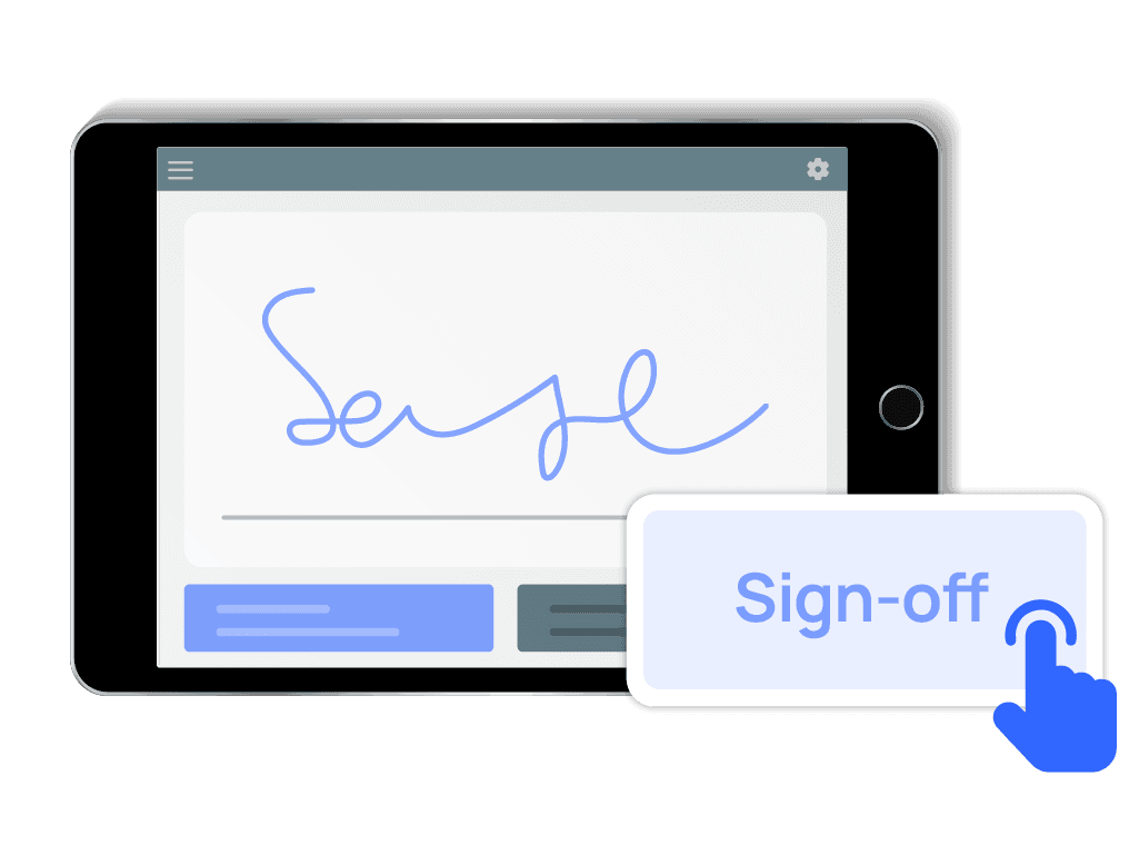 Digital sign-off